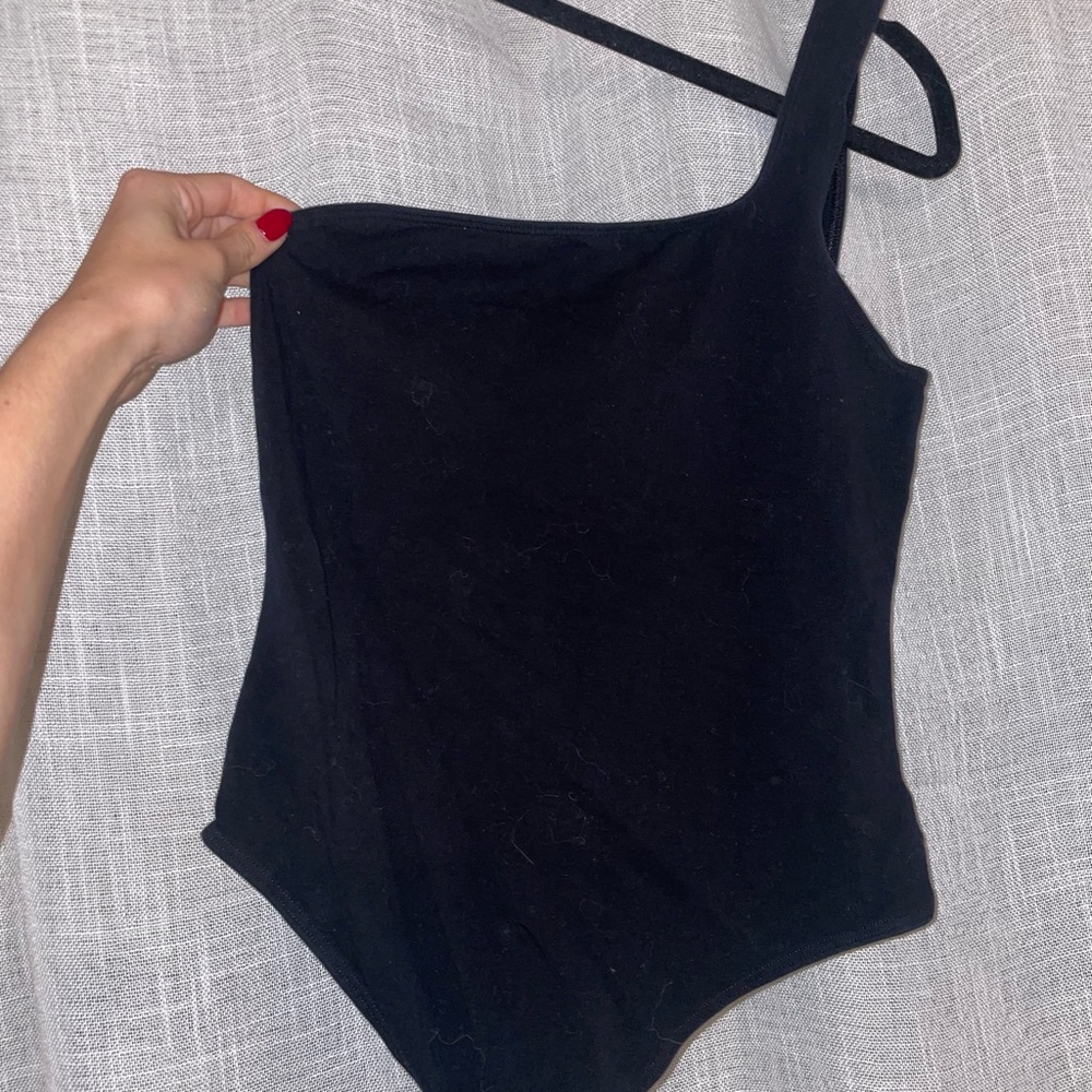 TNA Black One-Shoulder One Piece